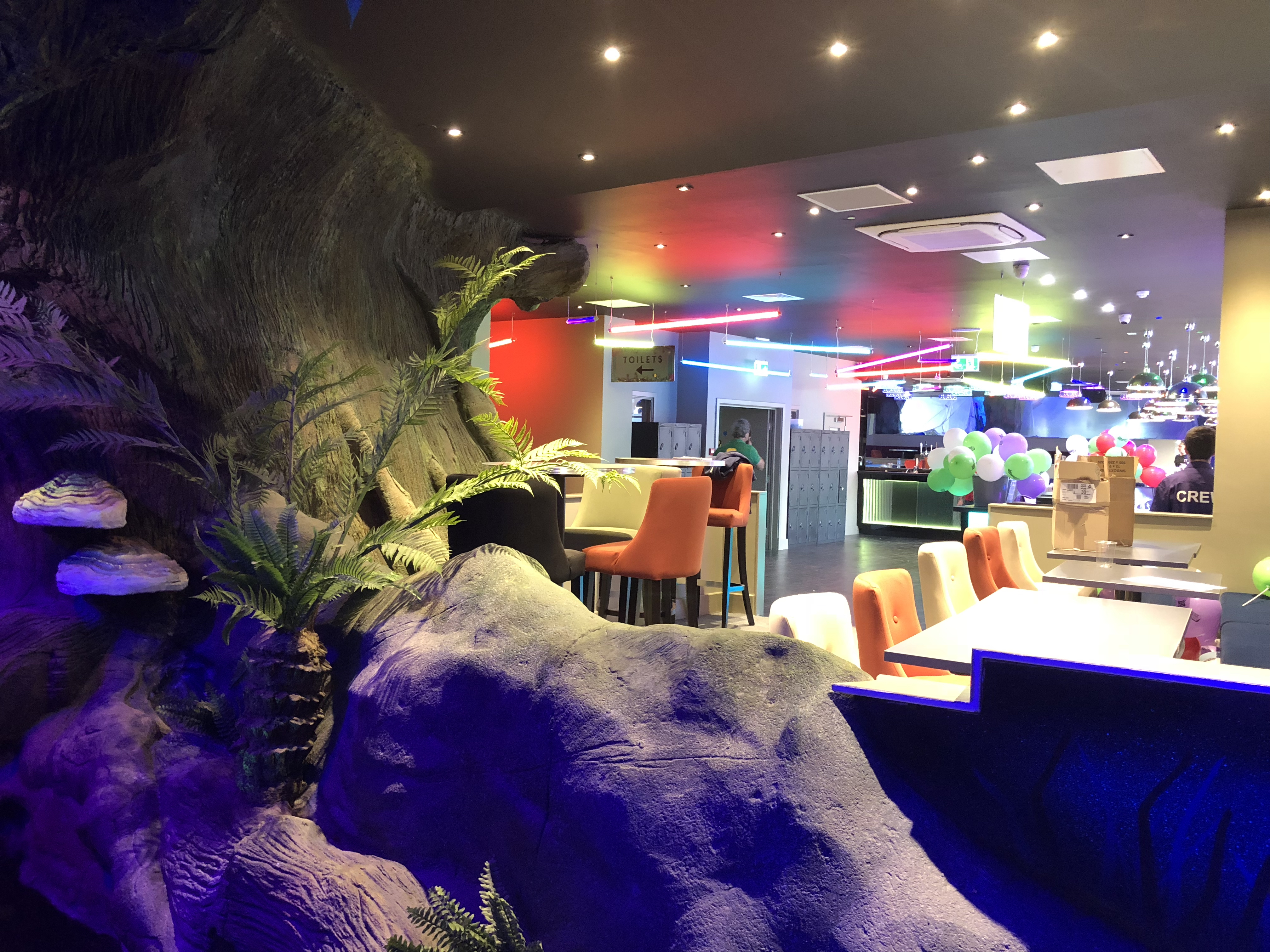 A view of the finished restaurant in lost world golf in Milton Keynes after the commercial fit out by RCEservices